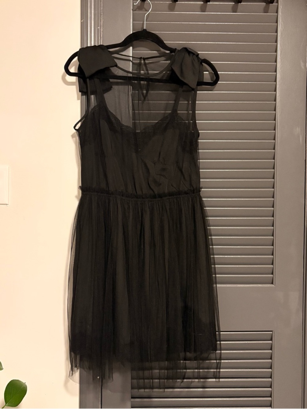 Rodarte for Target Black Sheer Tulle Mini Dress